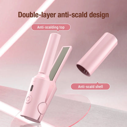 Portable Hair Straightener Small Hair Curling Machine Multifunctional Straight Hair Splint +BATANA OIL Conditioner Hair Care